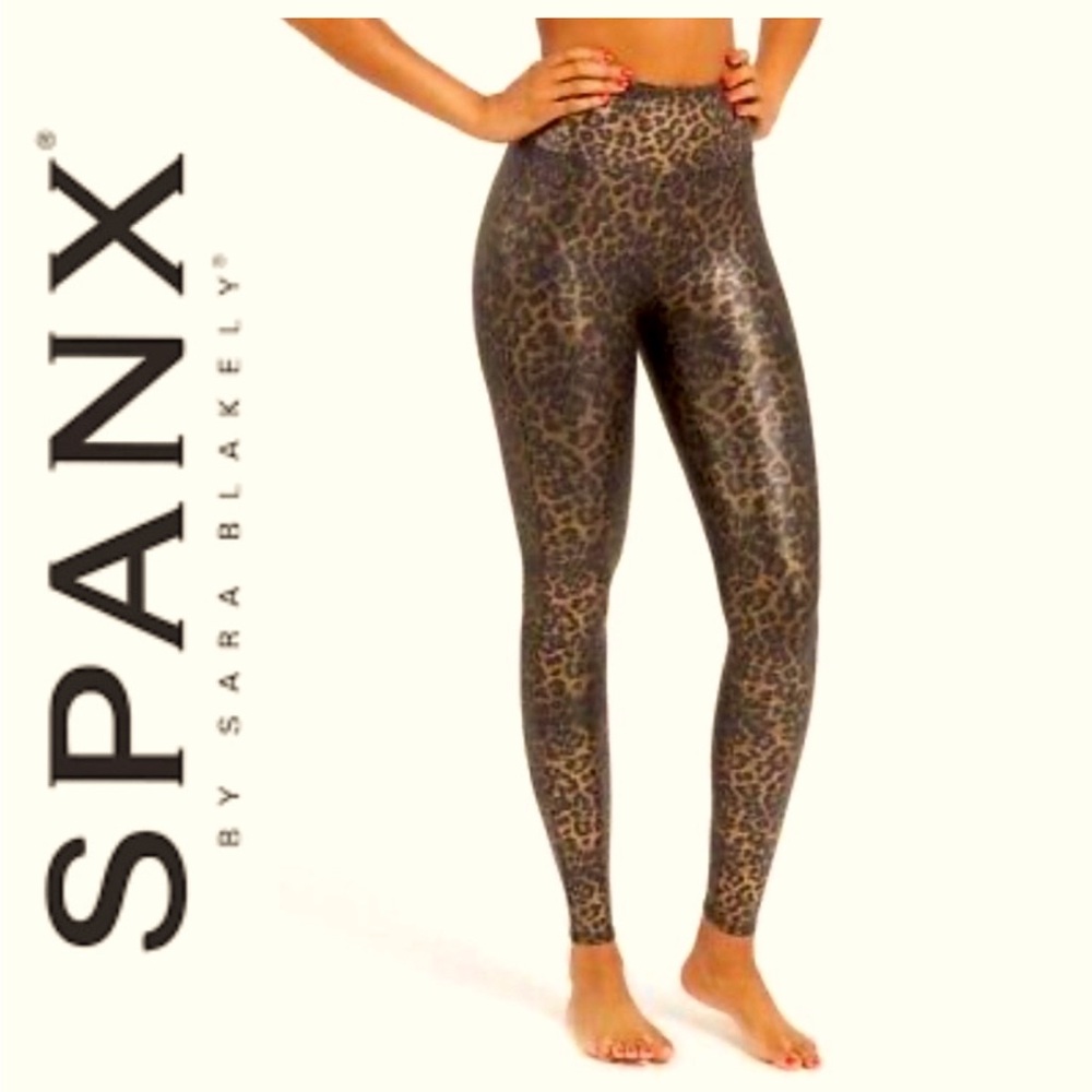 SPANX Faux Leather Leggings/Small